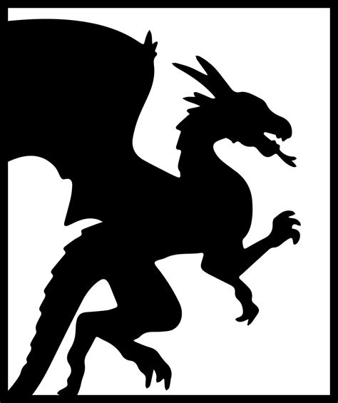 simple dragon silhouette|dragon queen silhouette.